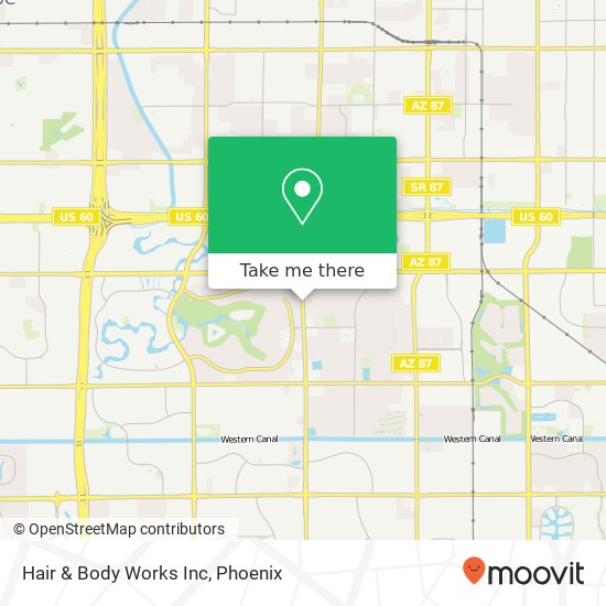 Mapa de Hair & Body Works Inc