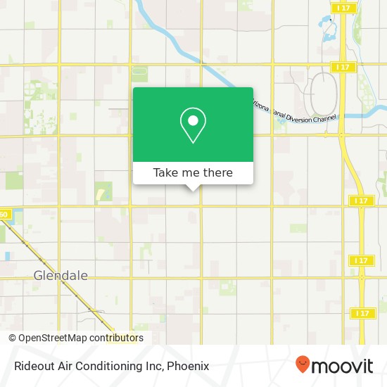 Rideout Air Conditioning Inc map