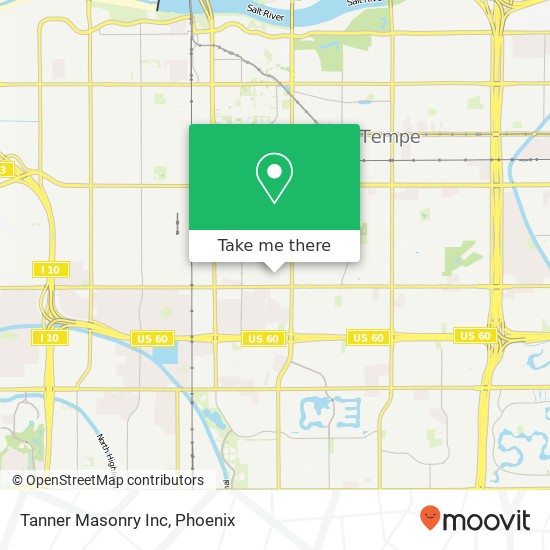 Tanner Masonry Inc map