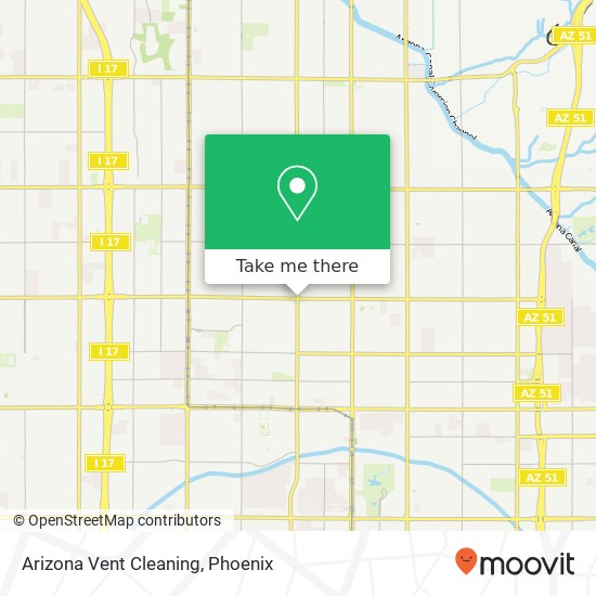 Arizona Vent Cleaning map