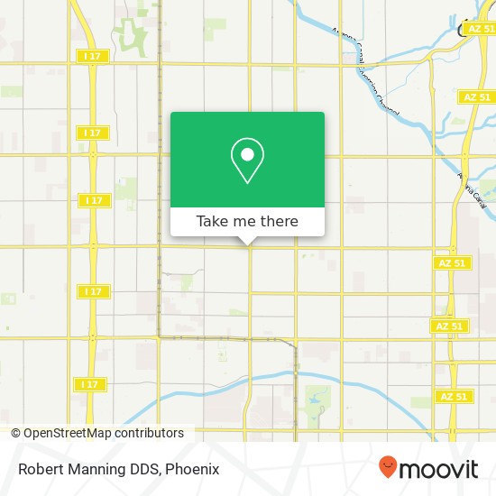 Robert Manning DDS map