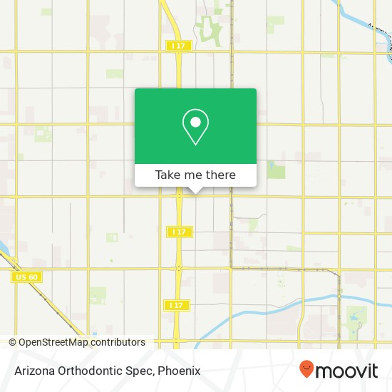 Arizona Orthodontic Spec map