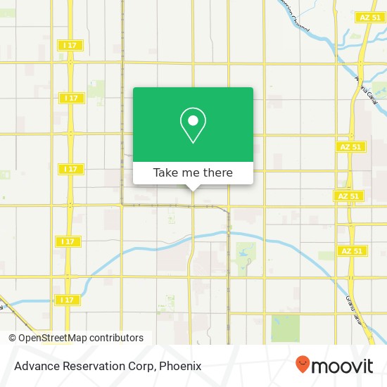 Advance Reservation Corp map