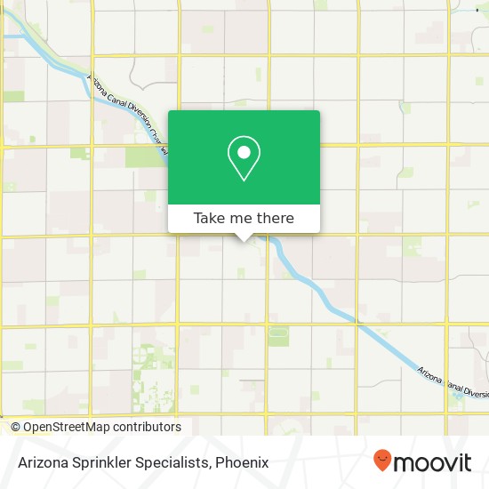 Mapa de Arizona Sprinkler Specialists