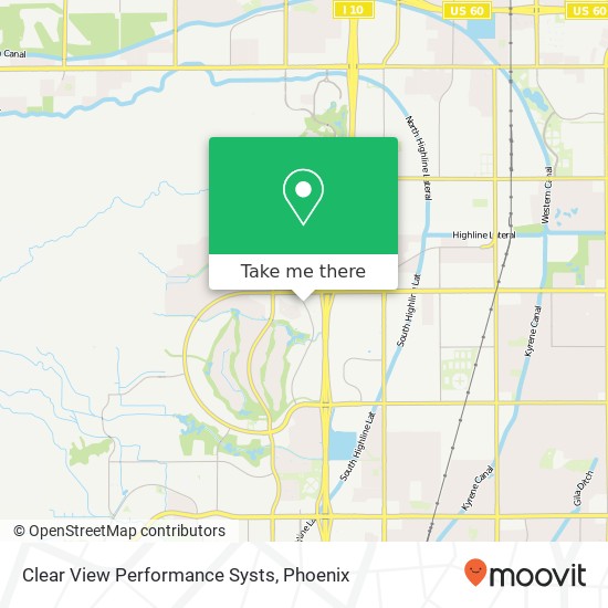 Clear View Performance Systs map