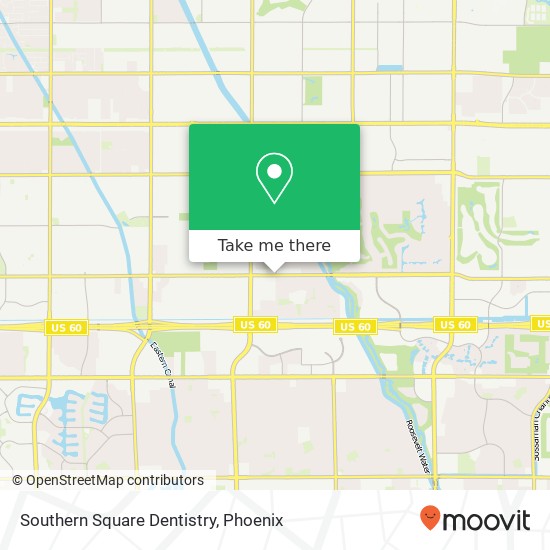 Mapa de Southern Square Dentistry