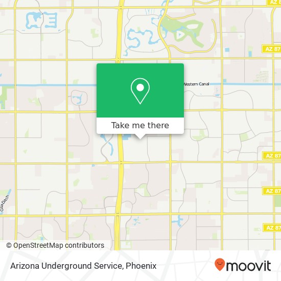 Arizona Underground Service map