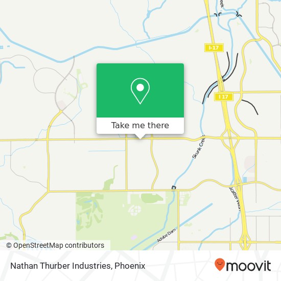 Nathan Thurber Industries map