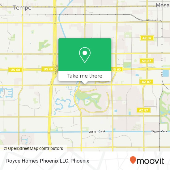 Mapa de Royce Homes Phoenix LLC