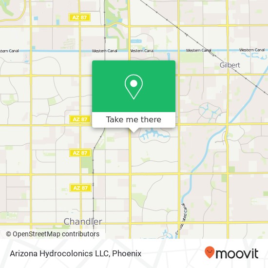 Mapa de Arizona Hydrocolonics LLC