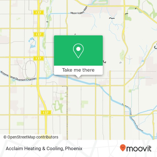 Acclaim Heating & Cooling map
