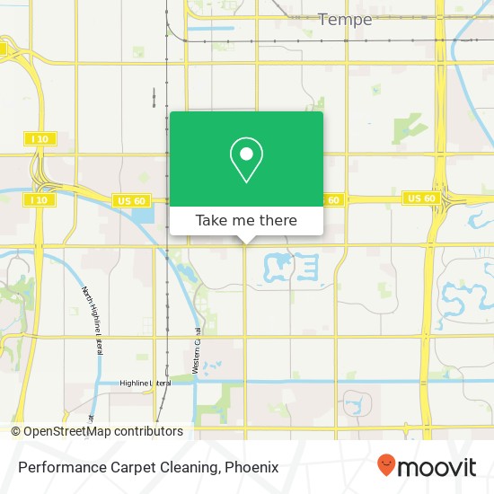Performance Carpet Cleaning map
