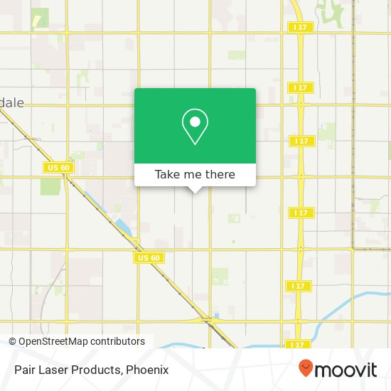 Mapa de Pair Laser Products