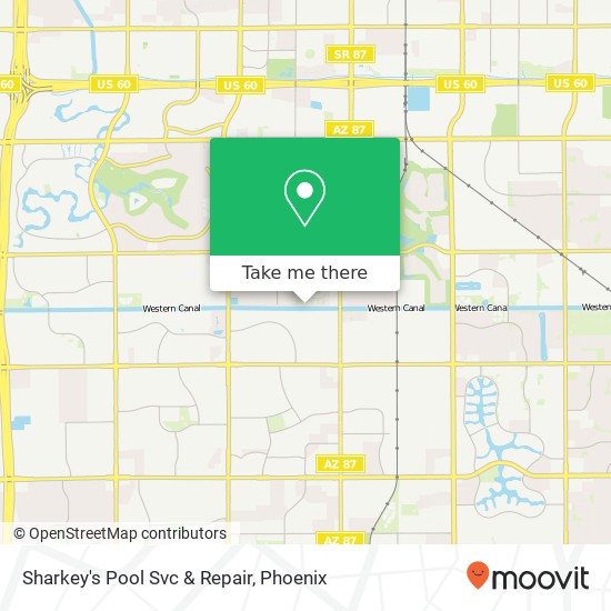 Sharkey's Pool Svc & Repair map