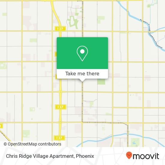 Chris Ridge Village Apartment map