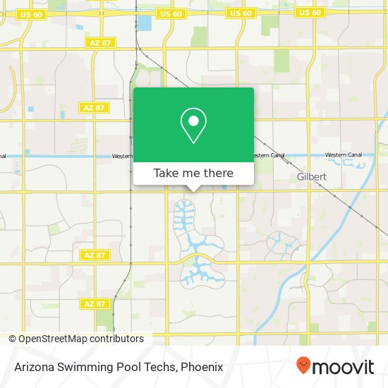 Arizona Swimming Pool Techs map