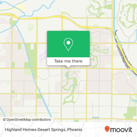 Mapa de Highland Homes-Desert Springs