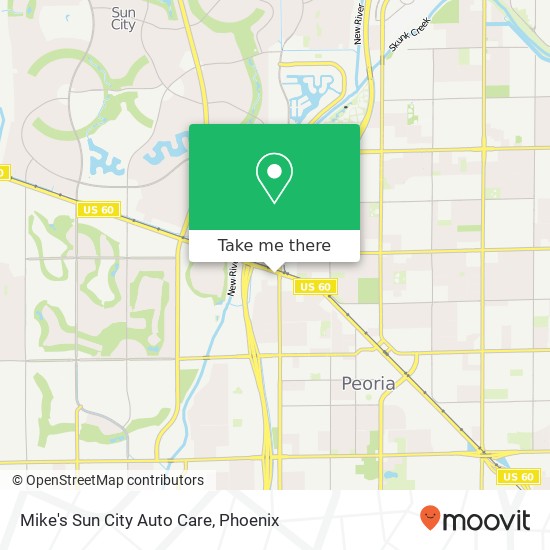 Mike's Sun City Auto Care map