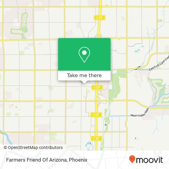 Mapa de Farmers Friend Of Arizona