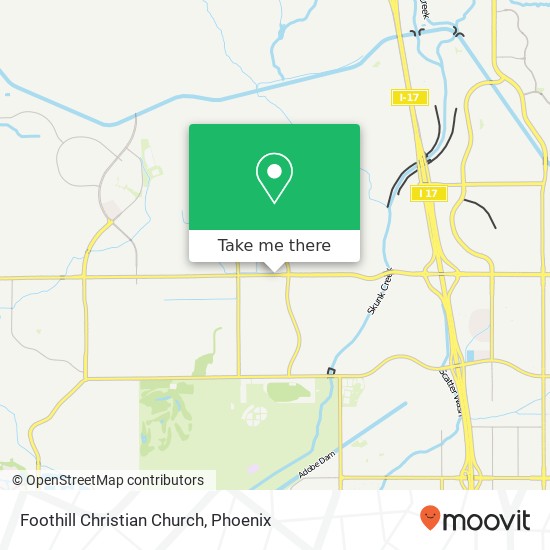 Mapa de Foothill Christian Church