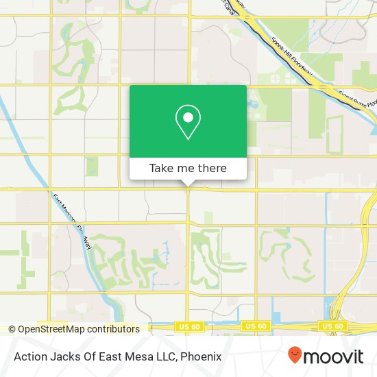 Mapa de Action Jacks Of East Mesa LLC
