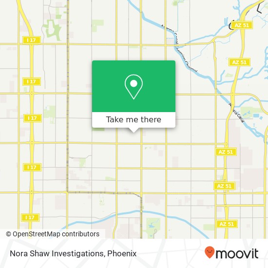 Nora Shaw Investigations map