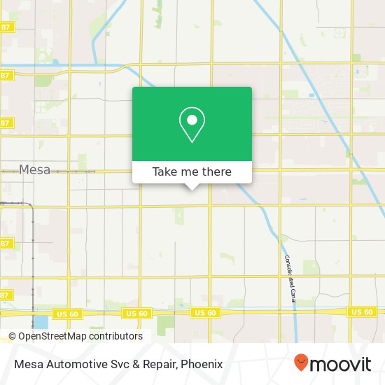 Mesa Automotive Svc & Repair map