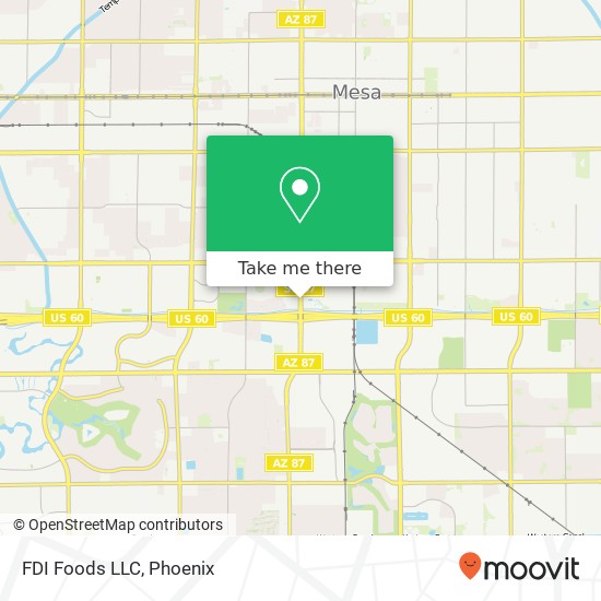 Mapa de FDI Foods LLC