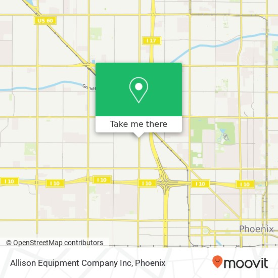 Allison Equipment Company Inc map