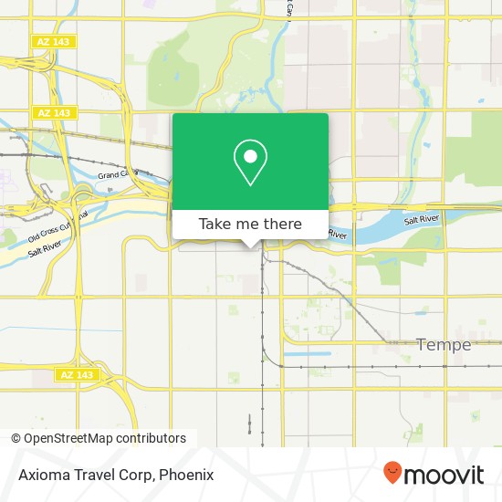 Axioma Travel Corp map