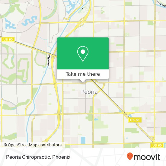 Peoria Chiropractic map