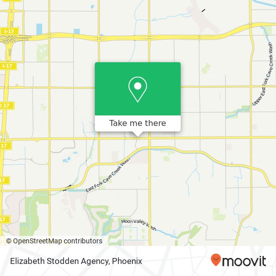 Mapa de Elizabeth Stodden Agency