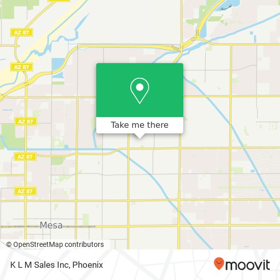 K L M Sales Inc map