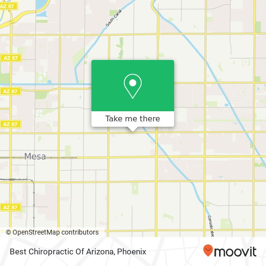 Best Chiropractic Of Arizona map