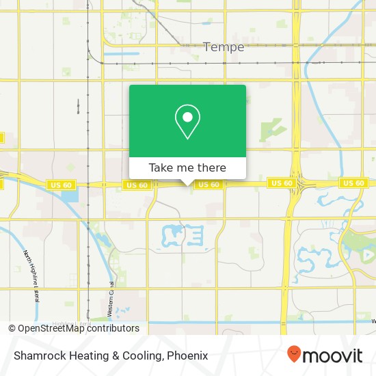 Shamrock Heating & Cooling map