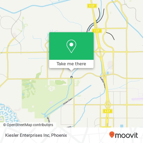 Kiesler Enterprises Inc map