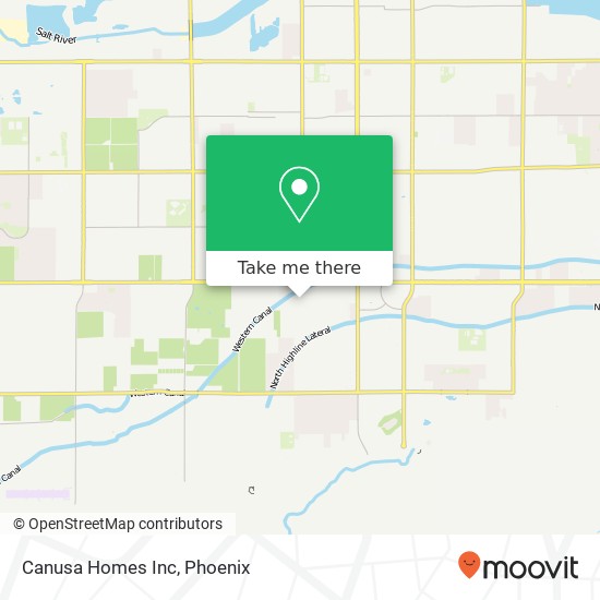 Canusa Homes Inc map