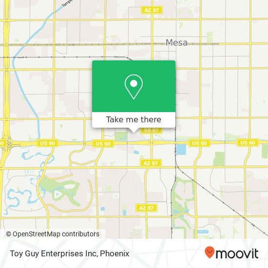 Mapa de Toy Guy Enterprises Inc