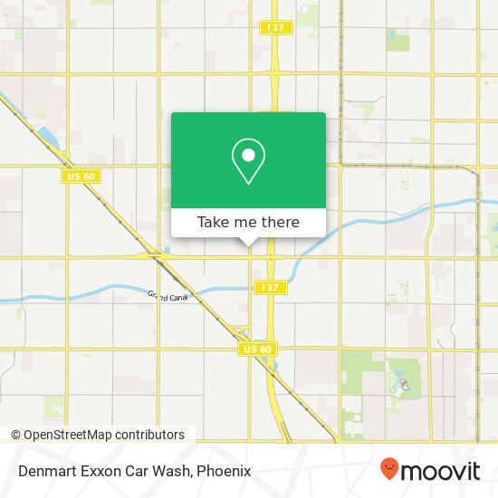 Mapa de Denmart Exxon Car Wash