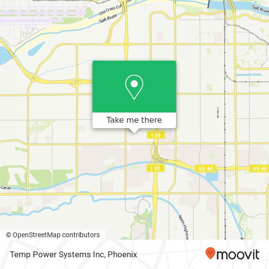 Temp Power Systems Inc map