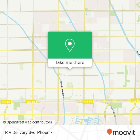 R V Delivery Svc map