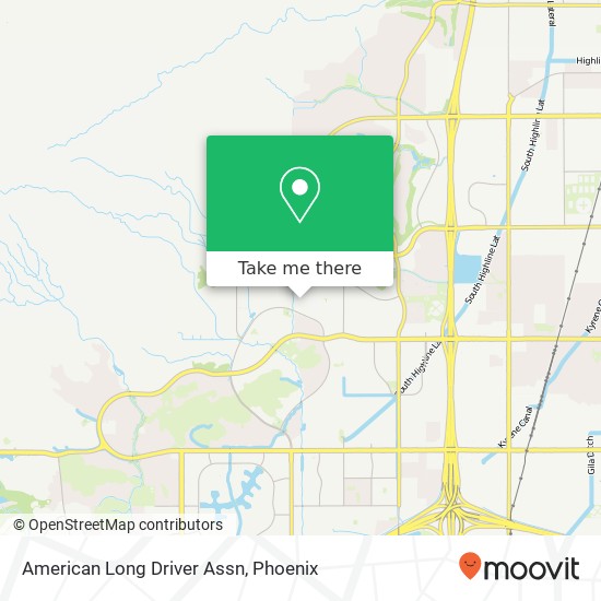 Mapa de American Long Driver Assn