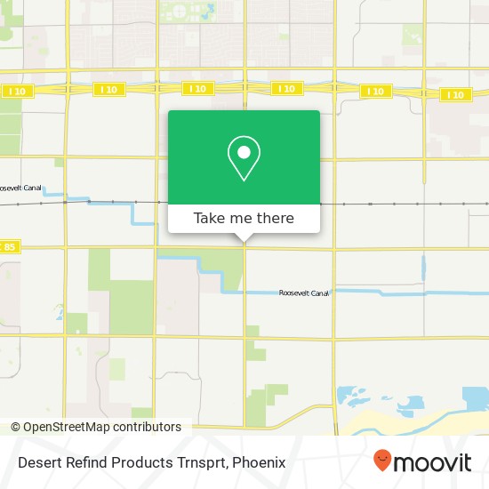 Mapa de Desert Refind Products Trnsprt