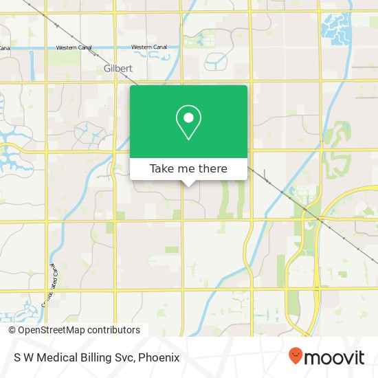 S W Medical Billing Svc map