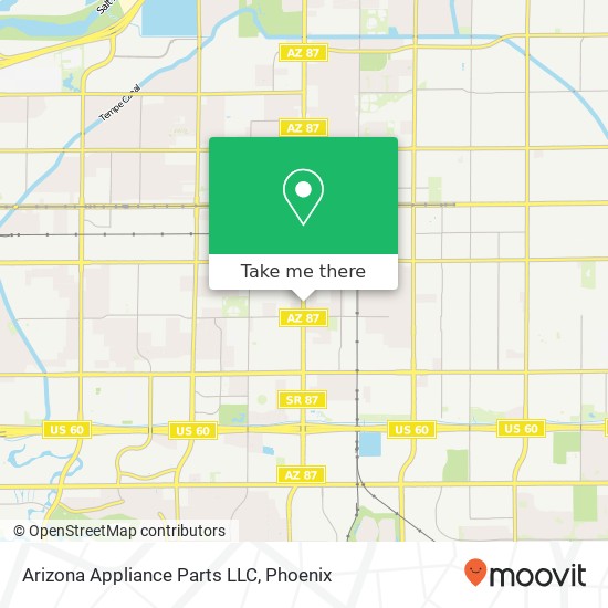 Mapa de Arizona Appliance Parts LLC