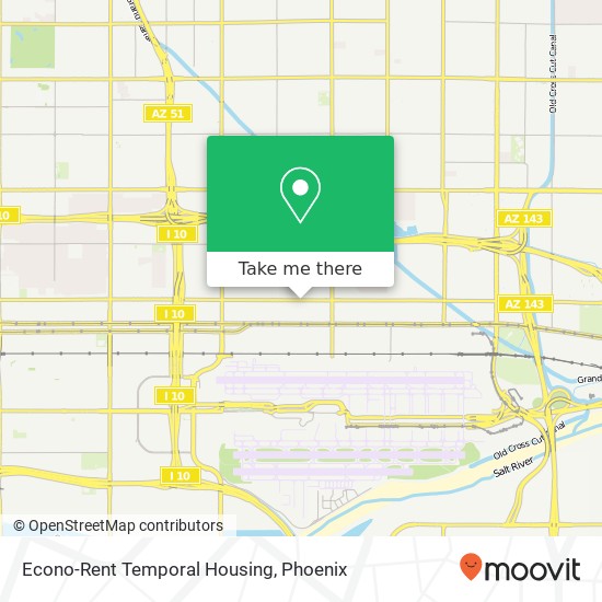 Mapa de Econo-Rent Temporal Housing