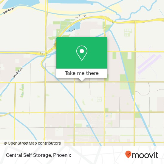 Central Self Storage map