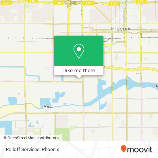 Rolloff Services map