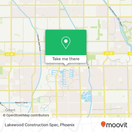Lakewood Construction Spec map