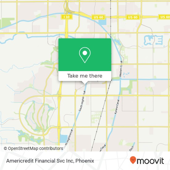 Americredit Financial Svc Inc map